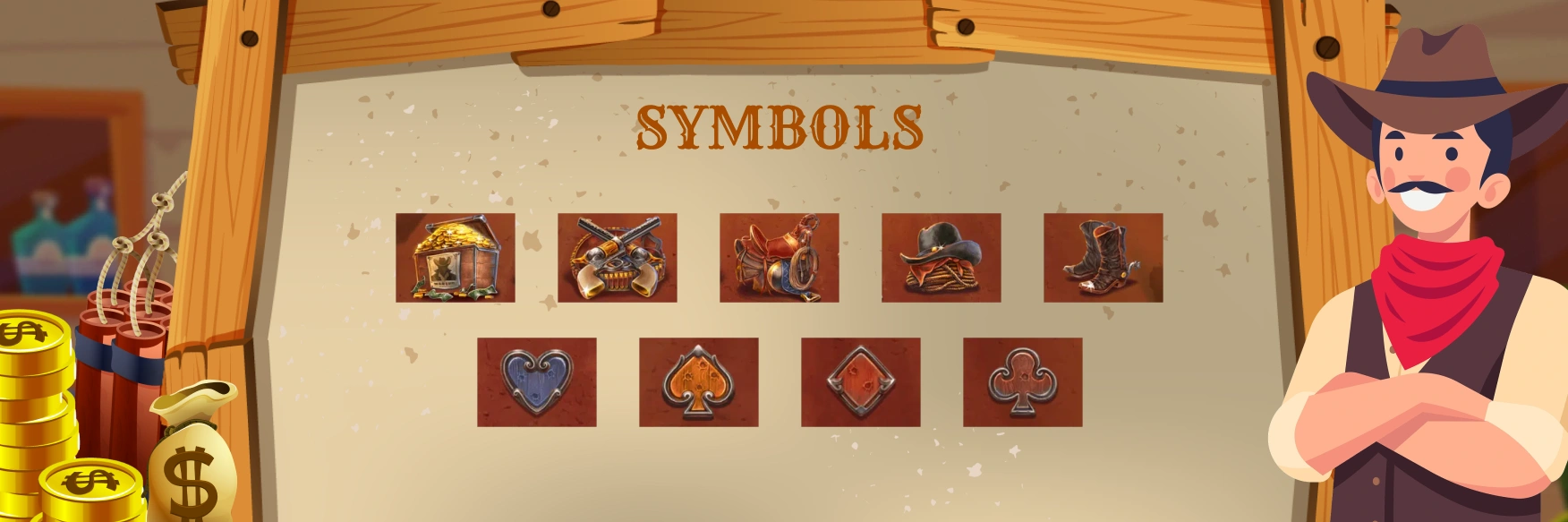 Bounty Raid Slot Symbols.