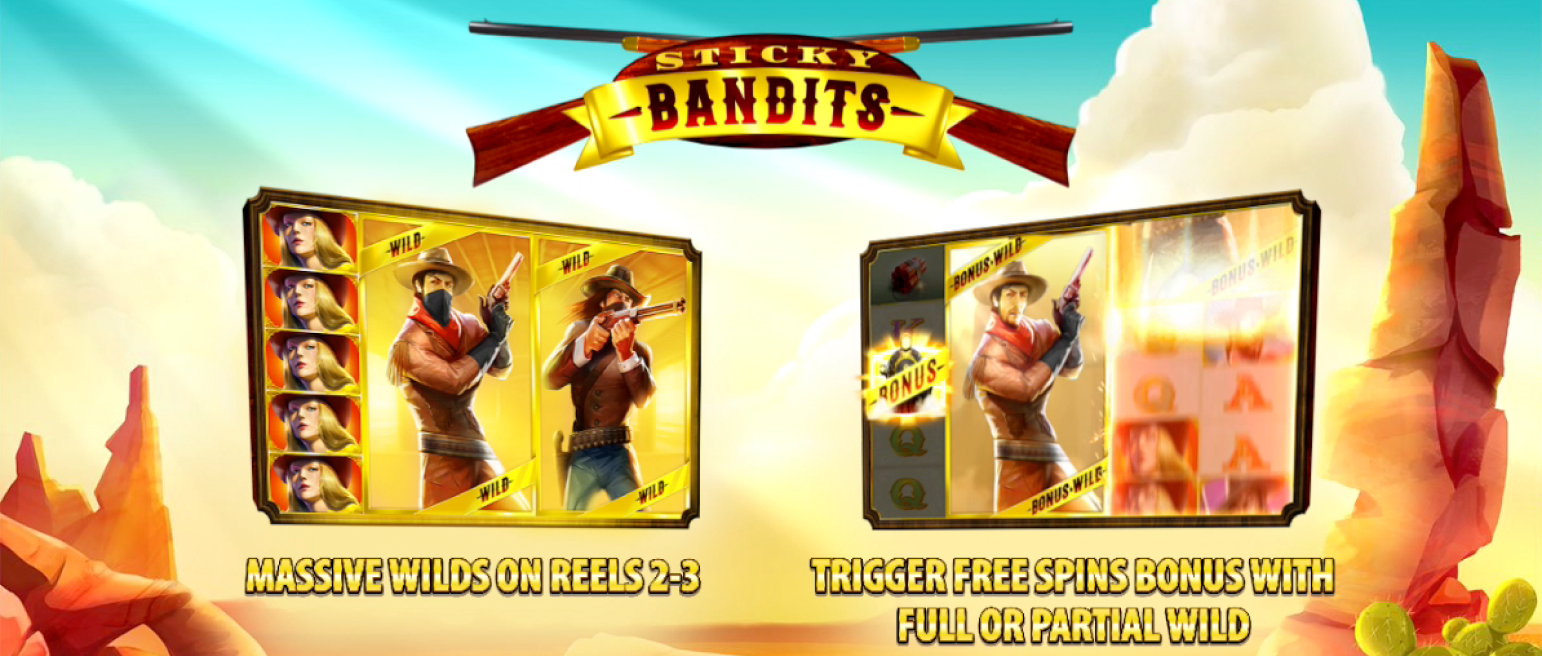 Sticky Bandits Slot Special Features.