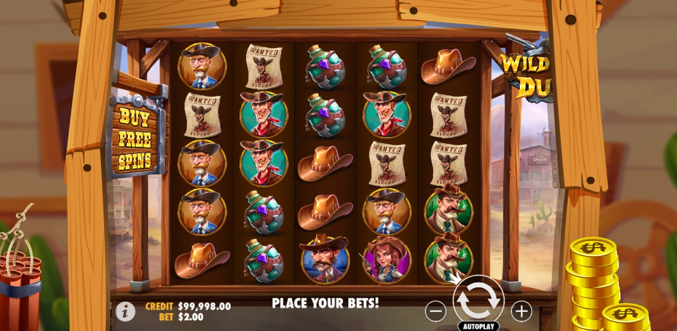 Wild West Duels Slot Gameplay.