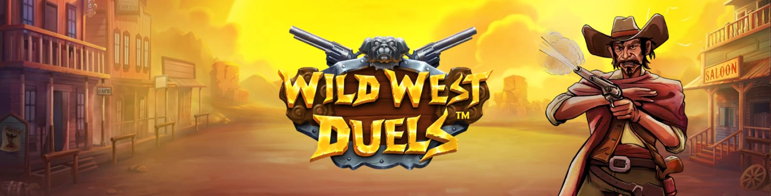 Wild West Duels Slot Wide Banner.