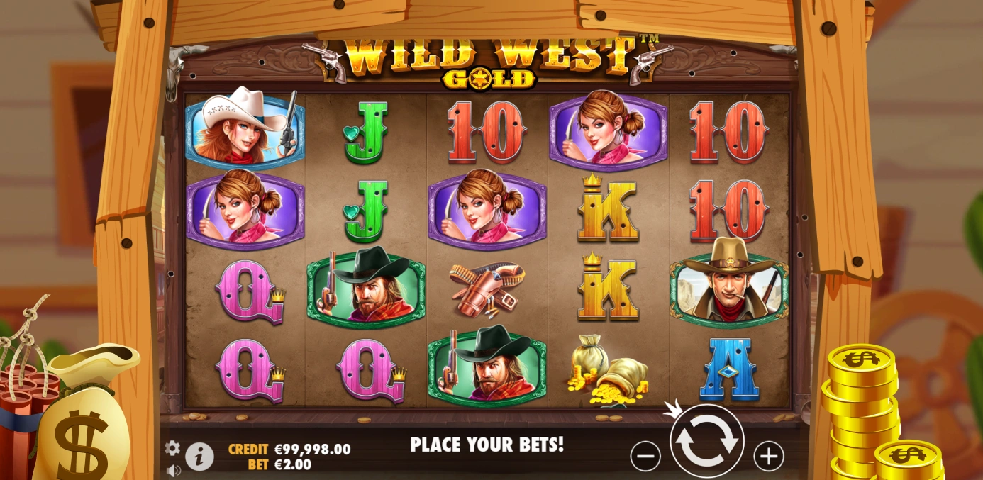 Wild West Gold Slot Gameplay.